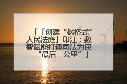「创建“枫桥式”人民法庭」印江：数智赋能打通司法为民“最后一公里”