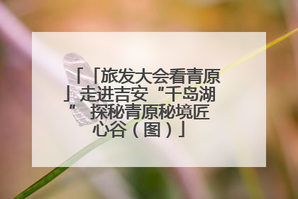 「旅发大会看青原」走进吉安“千岛湖” 探秘青原秘境匠心谷（图）