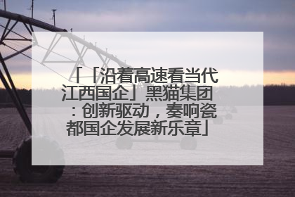 「沿着高速看当代江西国企」黑猫集团：创新驱动，奏响瓷都国企发展新乐章