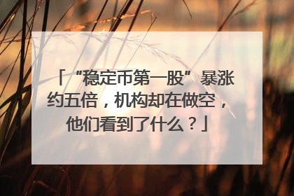 “稳定币第一股”暴涨约五倍，机构却在做空，他们看到了什么？