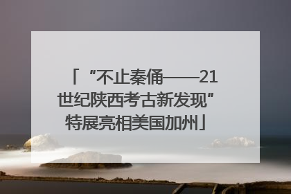 “不止秦俑——21世纪陕西考古新发现”特展亮相美国加州