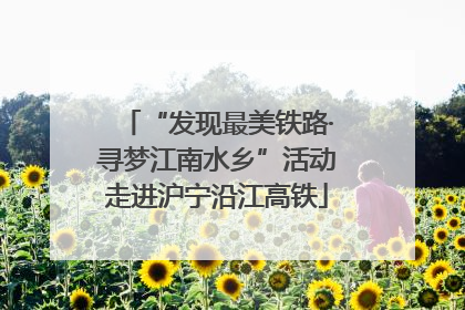 “发现最美铁路·寻梦江南水乡”活动走进沪宁沿江高铁