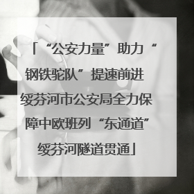 “公安力量”助力“钢铁驼队”提速前进 绥芬河市公安局全力保障中欧班列“东通道”绥芬河隧道贯通
