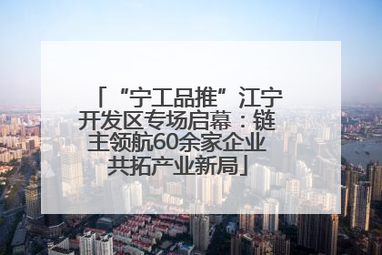 “宁工品推”江宁开发区专场启幕：链主领航60余家企业共拓产业新局