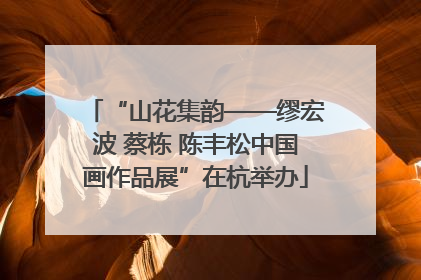 “山花集韵——缪宏波 蔡栋 陈丰松中国画作品展”在杭举办