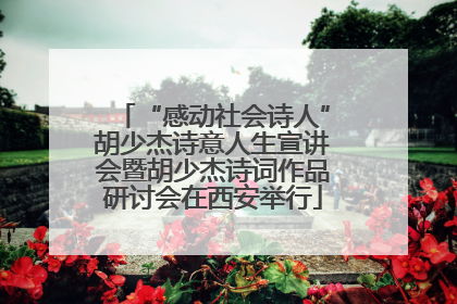 “感动社会诗人”胡少杰诗意人生宣讲会暨胡少杰诗词作品研讨会在西安举行