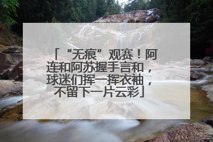 “无痕”观赛！阿连和阿苏握手言和，球迷们挥一挥衣袖，不留下一片云彩