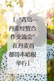 “青岛—丹麦经贸合作交流会” 在丹麦首都哥本哈根举行
