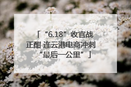“6.18”收官战正酣 连云港电商冲刺“最后一公里”