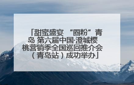 甜蜜盛宴 “圈粉”青岛 第六届中国·澄城樱桃营销季全国巡回推介会（青岛站）成功举办