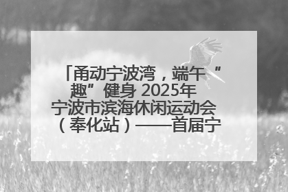甬动宁波湾，端午“趣”健身 2025年宁波市滨海休闲运动会（奉化站）——首届宁波湾海洋运动会盛