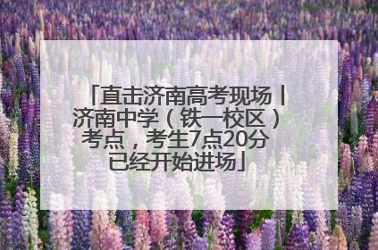 直击济南高考现场丨济南中学（铁一校区）考点，考生7点20分已经开始进场