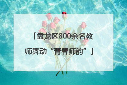 盘龙区800余名教师舞动“青春师韵”