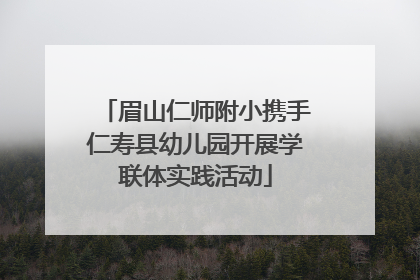 眉山仁师附小携手仁寿县幼儿园开展学联体实践活动