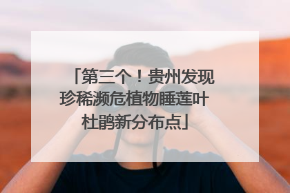 第三个！贵州发现珍稀濒危植物睡莲叶杜鹃新分布点