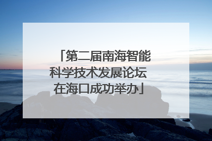 第二届南海智能科学技术发展论坛在海口成功举办