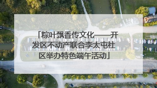 粽叶飘香传文化——开发区不动产联合李太屯社区举办特色端午活动