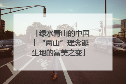 绿水青山的中国丨“两山”理念诞生地的富美之变