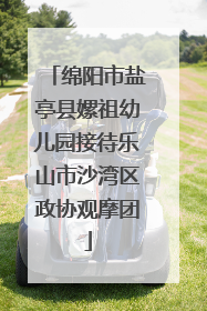 绵阳市盐亭县嫘祖幼儿园接待乐山市沙湾区政协观摩团