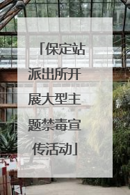 保定站派出所开展大型主题禁毒宣传活动