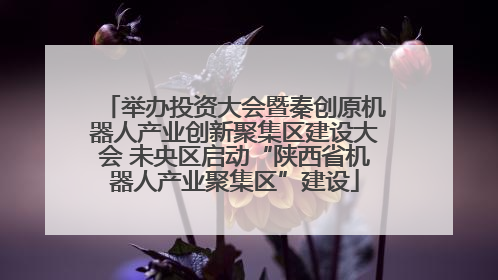 举办投资大会暨秦创原机器人产业创新聚集区建设大会 未央区启动“陕西省机器人产业聚集区”建设