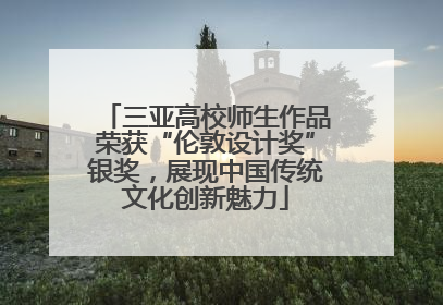 三亚高校师生作品荣获“伦敦设计奖”银奖，展现中国传统文化创新魅力