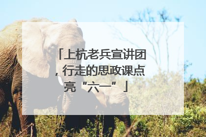 上杭老兵宣讲团，行走的思政课点亮“六一”