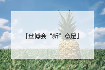 丝博会“新”意足