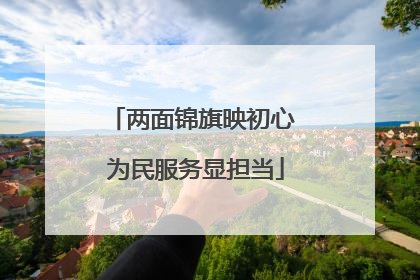 两面锦旗映初心 为民服务显担当