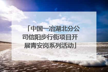 中国一冶湖北分公司信阳步行街项目开展青安岗系列活动