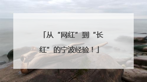 从“网红”到“长红”的宁波经验！