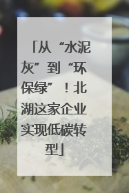 从“水泥灰”到“环保绿”！北湖这家企业实现低碳转型