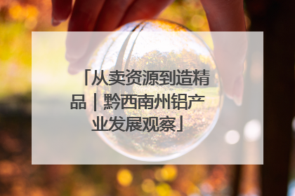 从卖资源到造精品｜黔西南州铝产业发展观察