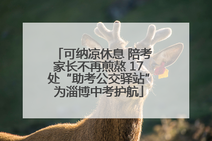 可纳凉休息 陪考家长不再煎熬 17处“助考公交驿站”为淄博中考护航