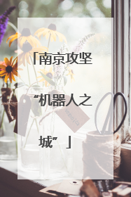南京攻坚“机器人之城”