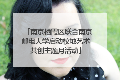 南京栖霞区联合南京邮电大学启动校地艺术共创主题月活动