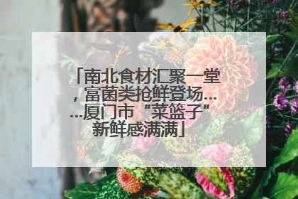 南北食材汇聚一堂，富菌类抢鲜登场……厦门市“菜篮子”新鲜感满满