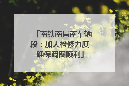 南铁南昌南车辆段：加大检修力度确保调图顺利