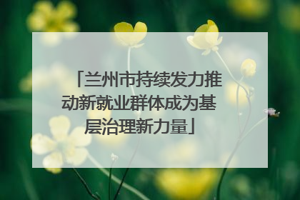 兰州市持续发力推动新就业群体成为基层治理新力量