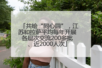 共绘“同心圆”，江苏和拉萨平均每年开展各层次交流200多批、近2000人次