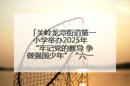关岭龙潭街道第一小学举办2025年“牢记党的教导 争做强国少年”“六一”文艺汇演活动