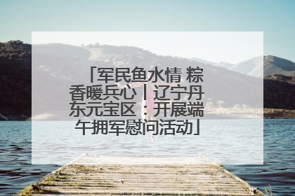 军民鱼水情 粽香暖兵心丨辽宁丹东元宝区：开展端午拥军慰问活动
