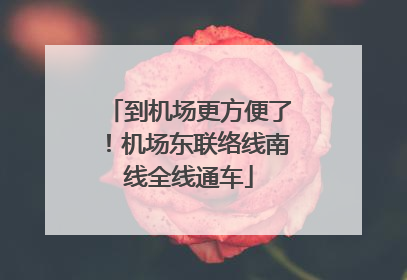 到机场更方便了！机场东联络线南线全线通车