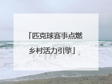 匹克球赛事点燃乡村活力引擎