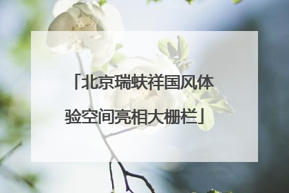 北京瑞蚨祥国风体验空间亮相大栅栏