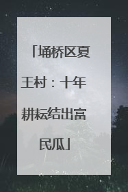埇桥区夏王村：十年耕耘结出富民瓜