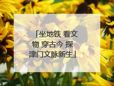 坐地铁 看文物 穿古今 探津门文脉新生