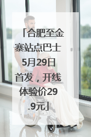 合肥至金寨站点巴士5月29日首发，开线体验价29.9元