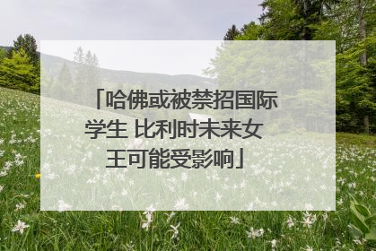 哈佛或被禁招国际学生 比利时未来女王可能受影响