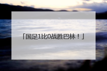 国足1比0战胜巴林！
